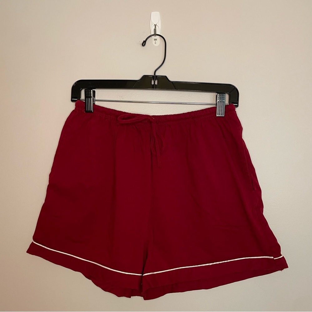 Blush Brides Co. Short Sleeves with Shorts Pajama Set, Burgundy, Size M, EUC - Picture 4 of 6
